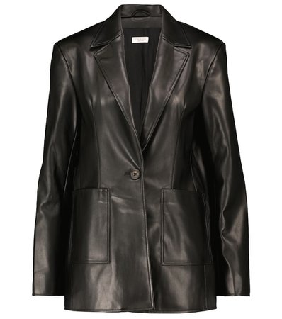 Deveaux leather blazer