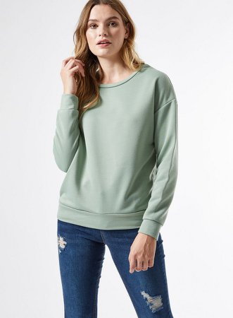 Green Oversized Sweatshirt