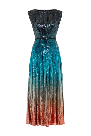 Sienna Dress Ombre Blue – eu.marykatrantzou