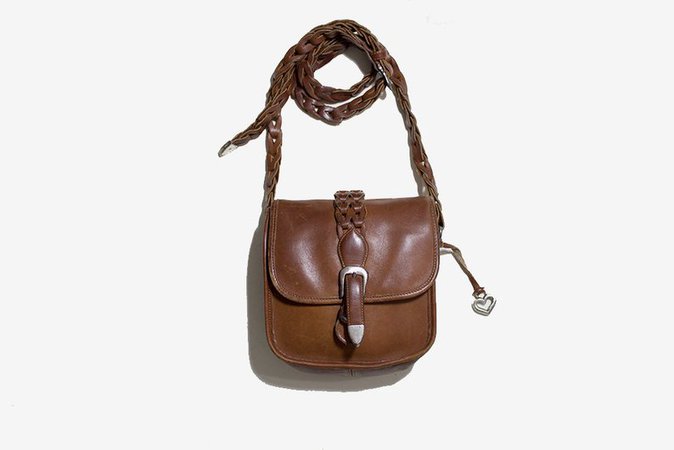 Vintage Leather Satchel / Brown Leather Saddle Bag / Mini | Etsy