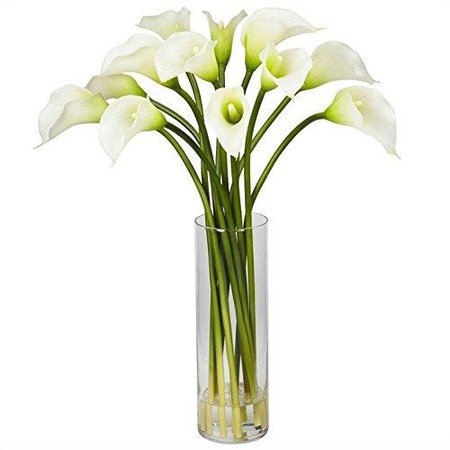 Nearly Natural Mini Calla Lily Silk Flower Arrangement - $57.96 | OJCommerce