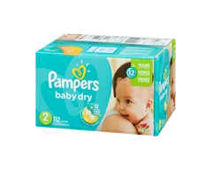 Pampers Baby Dry Diapers Size 2, 112pk