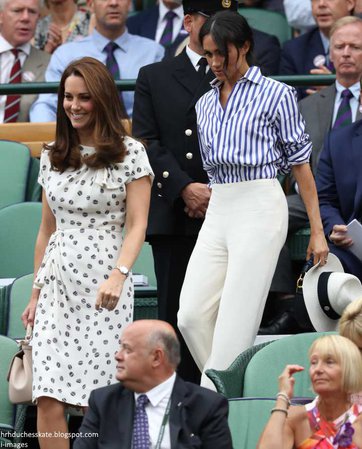 Duchess of Cambridge + Duchess of Sussex + Wimbledon