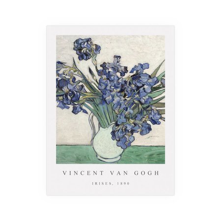 Etsy artaddct Vincent van Gogh, Irises 1890. Fragment. Poster