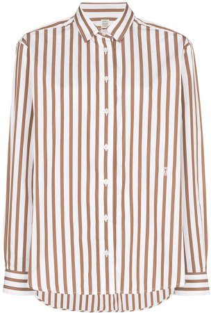 Capri button-down striped shirt