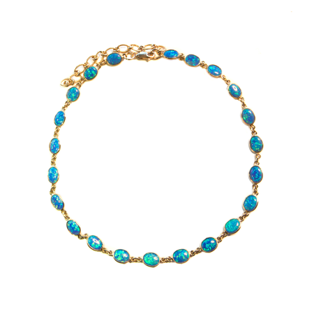 Opal choker necklace