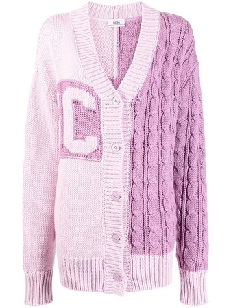 Gcds intarsia-knit V-neck Cardigan - Farfetch