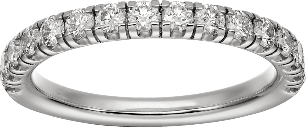 CRB4216300 - Étincelle de Cartier wedding band - Platinum, diamonds - Cartier