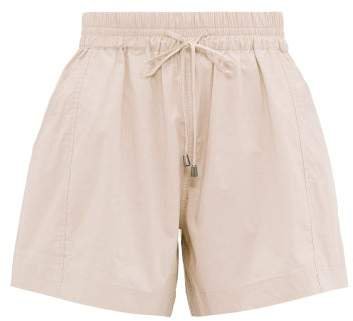 Trail A Line Cotton Shorts - Womens - Light Pink