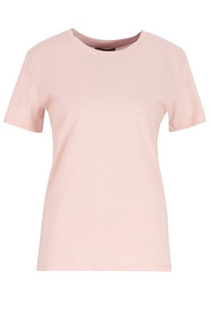 Oversized Crew Neck T-Shirt | boohoo pink