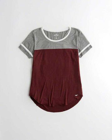 Girls Colorblock Easy T-Shirt | Girls Tops | HollisterCo.com