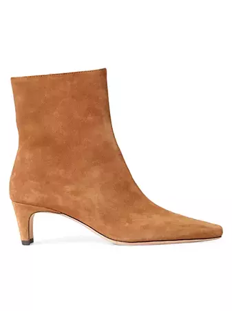 Shop Staud Wally 45MM Suede Ankle Boots | Saks Fifth Avenue