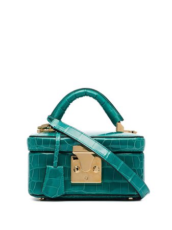 Blue Stalvey Crocodile Leather Beauty Case | Farfetch.com