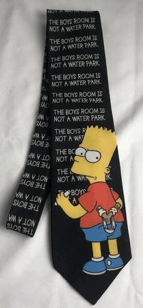 1998 bart simpson necktie