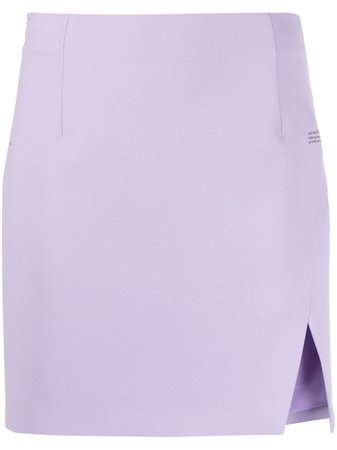 Shop purple Off-White slit detail mini skirt with Express Delivery - Farfetch