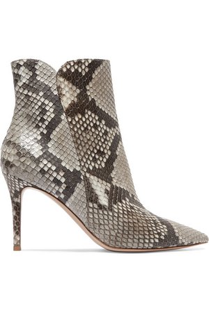 Gianvito Rossi | Levy 85 python ankle boots | NET-A-PORTER.COM