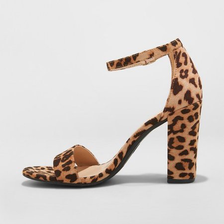 Ema Leopard Block Heel
