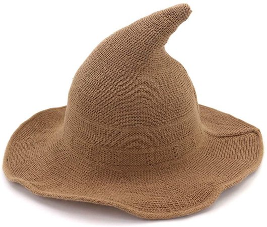 brown witch hat