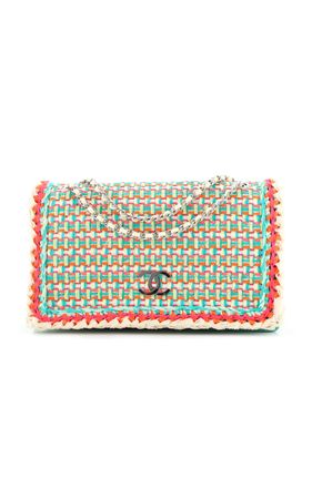Pre-Owned Chanel 3 Compartment Quilted Tweed Flap Bag By Moda Archive X Rebag | Moda Operandi