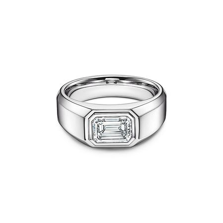 The Charles Tiffany Setting Men's Engagement Ring in Platinum with a Diamond | Tiffany & Co.