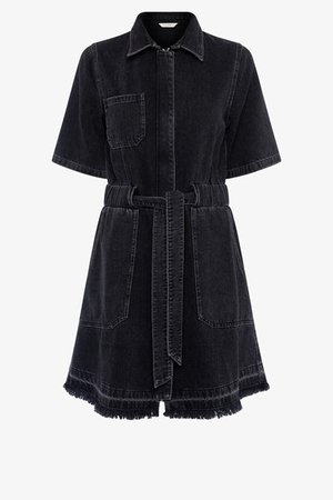 Rosetta Recycled Denim Shirt Dress | New Arrivals | French Connection Usa