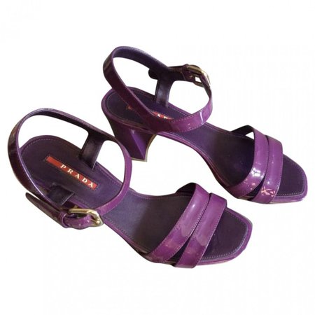 Purple Patent leather Sandals