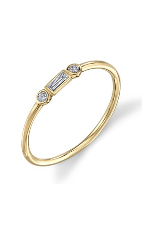 Round And Bezel Ring by Sydney Evan