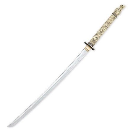 Gold Handle Katana Sword