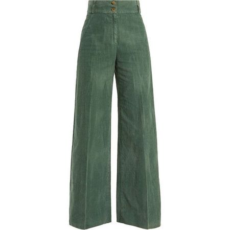 green corduroy pant