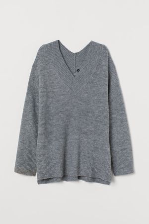 wool v neck grey jumper - Αναζήτηση Google