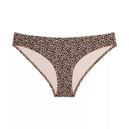 Women's Ribbed Cheeky Bikini Bottom - Shade & Shore™ Animal Print : Target