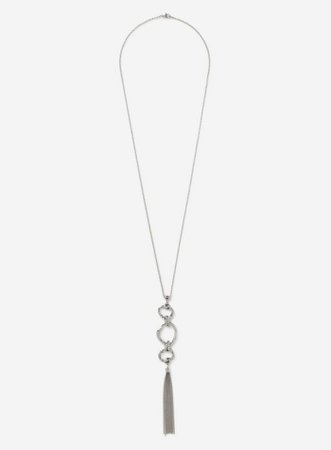 Silver Finish Drop Necklace | Dorothy Perkins