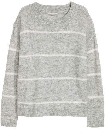 Wool-blend Sweater - Gray