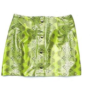 Neon Snake Mini Skirt