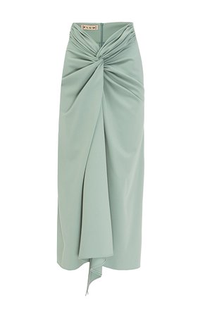 Olive skirt with wedges — FLOW THE LABEL