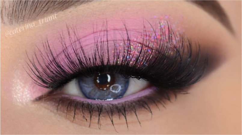 Pink / Black Eye makeup