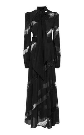 Silk Lace Midi Dress By Elie Saab | Moda Operandi