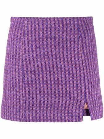 GRETA BOLDINI Bouclé Mini Skirt - Farfetch