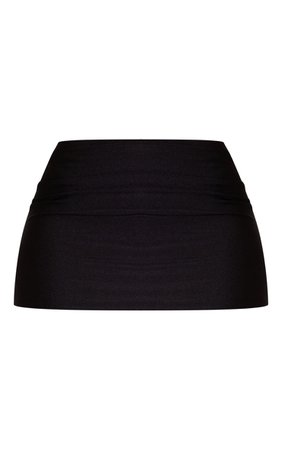 Shape Black Disco Sculpt Micro Mini Skirt | PrettyLittleThing USA