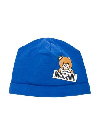Moschino Kids teddy logo print hat $32 - Buy AW18 Online - Fast Global Delivery, Price