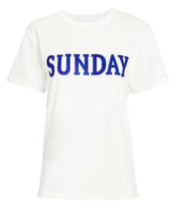 Sunday White T-Shirt