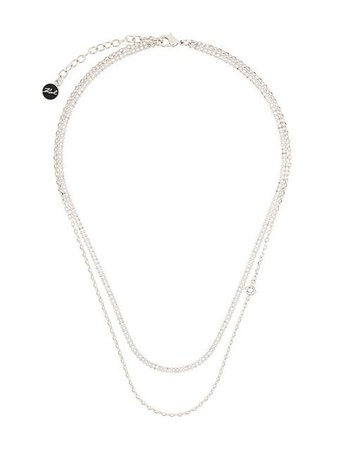 Karl Lagerfeld double chain necklace