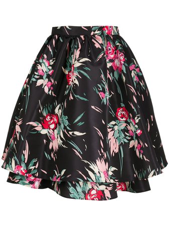 La Doublej high-waisted Floral Print Tutu Skirt - Farfetch