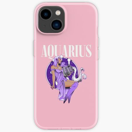 "Aquarius Zodiac Signs Art" iPhone Case for Sale by bluxprint | Redbubble
