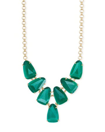 kendra scott emerald necklace