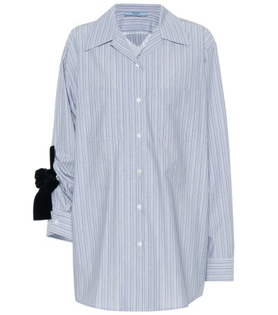 PRADA Striped cotton shirt
