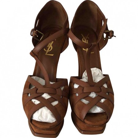 Tribute Brown Suede Sandals