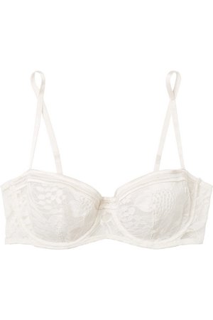 Eres | Paperwall Personna stretch-lace and silk-blend satin underwired balconette bra | NET-A-PORTER.COM