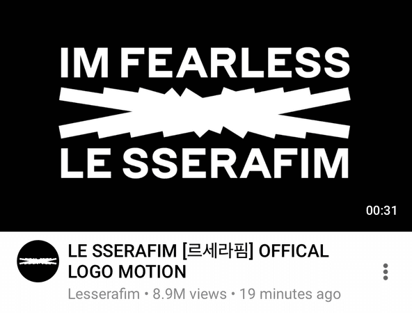 LE SSERAFIM(르세러힘) Official Logo Motion