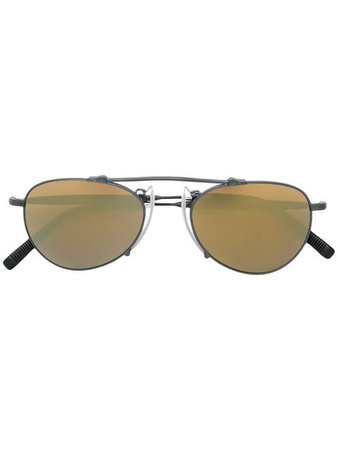 Matsuda mirrored aviator sunglasses